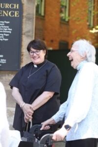 Deacon Kim Hoey and The Rev’d Daphne May (ordained 1992) came down from Wagga Wagga to celebrate with Sydney MOW, 17 September 2023.