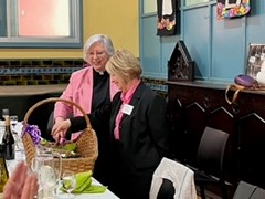 The Venerable Dr Colleen O’Reilly AM and Dr Susanna Lynley cut the celebratory cake. Colleen presented the Dr Patricia Brennan AM lecture, in honour of the one of the founding coordinators of Sydney MOW and the first national president of MOW. CCSL hall, 17 September 2023.