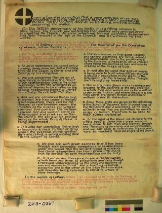 The Twelve Theses Poster